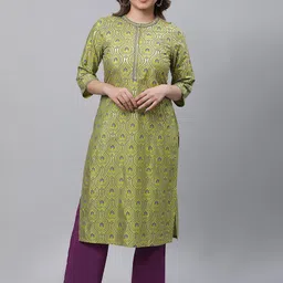 AURELIA Women Ethnic Motifs Printed Regular Kurta with Palazzos-picture-41
