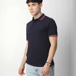 R&B Men Polo Collar Pockets T-shirt-picture-11