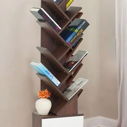Royaloak Brown Vista Free Standing Wooden Bookshelf-image-77