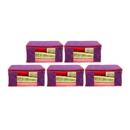 Home Fresh Set Of 5 Printed Saree Organisers image 4