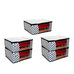 Home Fresh Adults White Set Of 5 Printed Organizer image 5