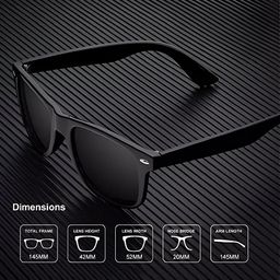 FUNGLASSES Unisex Set of 2 Polarised Lens Sunglasses WAYFARER POLORZ BLK & CLUB MSTR BLK C image 5