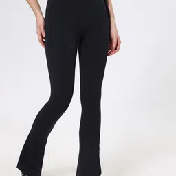 LULU & SKY Women Flared High-Rise Activewear Bootcut Trousers-image-17