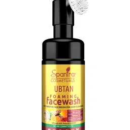 Spantra Ubtan Foaming Face Wash with Built-in face brush for deep Cleaning-100ml image 5