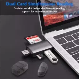 TECHGEAR USB 3.0 & Micro USB OTG Memory Card Reader Adapter Portable 1 Slots for TF Card Reader image 3