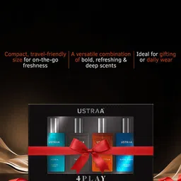 Ustraa Men Set Of 4 Tattoo, Basecamp, Scuba & Ammunition Cologne - 20ml Each image 2