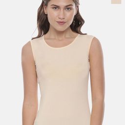 GOLDSTROMS Pack Of 2 Cotton Non-Padded Camisoles-SLP-9000-SKN-SKN-image-59