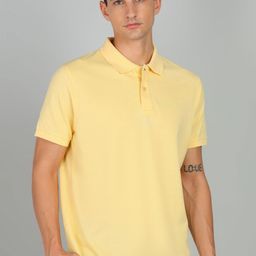 Alan Jones Men Solid Polo Collar Cotton T-shirt-image-96