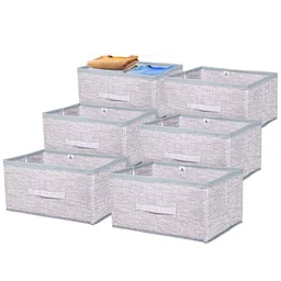 Kuber Industries Grey Set of 6 Regular Drawer Organiser Organisers image 3