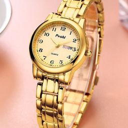 Poshi Unisex Dial & Stainless Steel Straps Analogue Watch HAJGFCIBFCHI-image-94