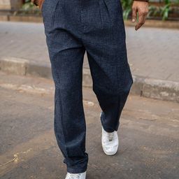 Maniac Men Comfort Cotton Pleated Trousers-image-39
