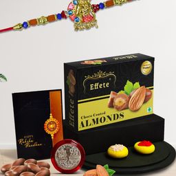 DeoDap Rakhi Combo for Brother with Rakhi, Roli Chawal, Coin & Greeting Card-image-24