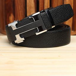WINSOME DEAL Men Textured Slider Buckle Closure Belt-image-95
