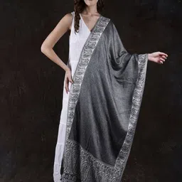 Exotic India Acrylic Paisleys Shawl-picture-22