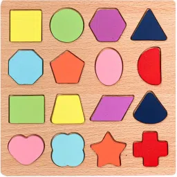 Shape Wooden Puzzles for Toddlers, Wooden Shape Puzzles Toddler Learning-image-7