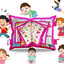 KIds Soft Learning And Educational Cushion Books Pink-17