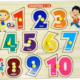 galaxies 123 My First Learning Wooden Slat Consonants Puzzle Toy Assembly Shape Colorful Creative Learning image 2