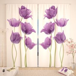 vmd 154 cm (5 ft) Polyester Room Darkening Window Curtain Single Curtain-picture-6