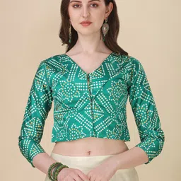 Kaizen TEXO FAB Printed Sequinned Semi-Stitched Lehenga & Unstitched Blouse With Dupatta image 3