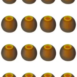 BUMTECH (Pack of-16 pcs ) Soft Silicone Multi Color Rubber Replacement Medium Size Eds for Headphones Yellow & Black Silicone replacement In The Ear Headphone Cushion ( Yellow & Grey) In The Ear Headphone Cushion-image-11