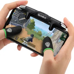 SpinBot Combo Of Battle Mods F1 And Finger Sleeve For BGMI,COD,PUBG,FF Combo Set-12