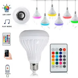 sonvix Smart LED Multicolor Music Light Bulb with Bluetooth Remote Controller Smart Bulb-8