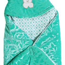 Self Design Single Hooded Baby Blanket for AC Room-image-25