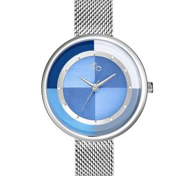 DressBerry Women Stainless Steel Bracelet Style Straps Analogue Watch DB-001-Blue-50