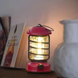 LED Camping Retro Light Lanterns TK-4920 Red Plastic Hanging Lantern-picture-10
