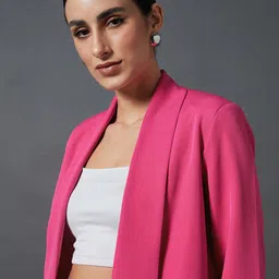 SASSAFRAS worklyf Shawl Collar Comfort Fit Front Open Blazer image 2