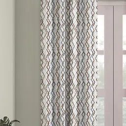 HOUZZCODE Multicoloured Geometric Black Out Window Curtain image 2