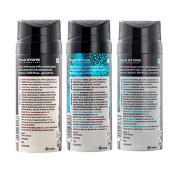 Wild Stone Men Pack of 3 Deodorant - 150 ml Each image 2