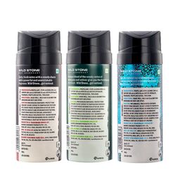 Wild Stone Men Pack of 3 Deodorant - 150 ml Each image 2