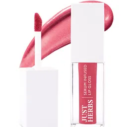 Just Herbs Serum Infused Lip Gloss For Smooth & Shiny Lips 3 ml- Peony Pearl 06-2