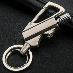 3 in 1 Keychain Lighter Cigarette Flint Lighter + Keyring + Bottle Opener Fire Starter Match Sticks Silver Polished Waterproof Pocket Lighter-picture-23