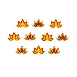 Comet Busters Set of 10 Bindis - Orange image 3