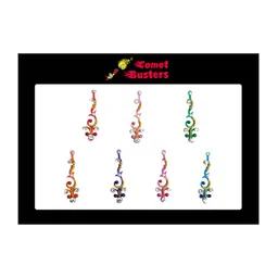 Comet Busters Set Of 7 Handcrafted Beautiful Traditional Designer Bindis image 3