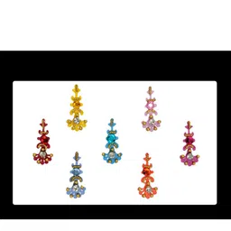 Comet Busters Yellow & Red Shimmer Bindis image 2