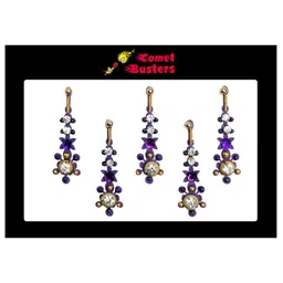 Comet Busters Purple Traditional Designer Bindis image 3