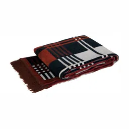 ZESTURE Maroon Geometric Polyester Carpet image 4