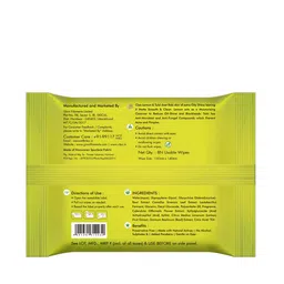 Clea Set of 6 Lemon & Tulsi Cleansing & Makeup Remover Wet Wipes - 8 Pulls each image 2