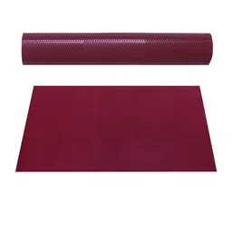Kuber Industries Maroon Self-Design Shelf Liner image 5