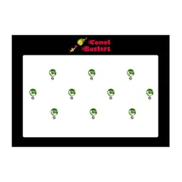 Comet Busters Set of 10 Stone-Studded Designer Bindis - Green image 2