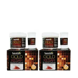 NutriGlow Sustainable Pack of 2 Gold Kesar Bleach Cream 43g-31