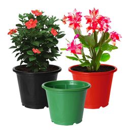 Kuber Industries Red & Black 3 Pcs Flower Planters image 2