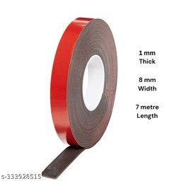 VHB double sided Red Acrylic adhesive foam tape suitable for home and industrial use - (pack of 1 tape)-image-50