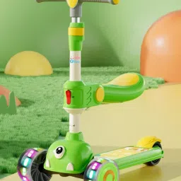 Kids Road Runner Musical LED Scooter with Adjustable Height and Safety Features-image-88