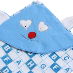 Text Print Crib Hooded Baby Blanket for AC Room-image-48