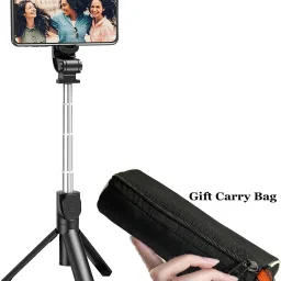 POZUB Live Broadcast Extendable BT Detachable Remote Selfie Stick +Carry Pouch Gimbal Tripod, Tripod Kit, Monopod, Monopod Kit, Tripod Ball Head, Tripod Bracket, Tripod Clamp-39