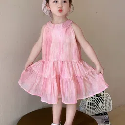 StyleCast x Revolte Kids-Girls Solid A-Line Midi Dress-image-48